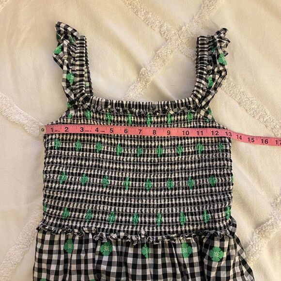 Kate Spade Gingham Voile Smocked Midi Dress - Picture 11 of 13